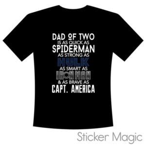 T-shirt - Superheroes DAD