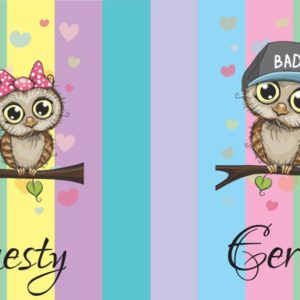 Mug - Owl Honesty - All round printed mug