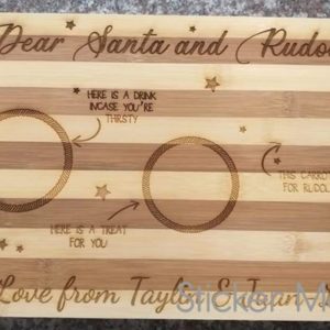 Santa Laser Engraved Board