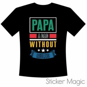 T-shirt - Papa - dad without rules