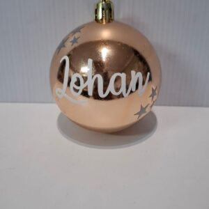 Champagne Gloss Xmas Bauble