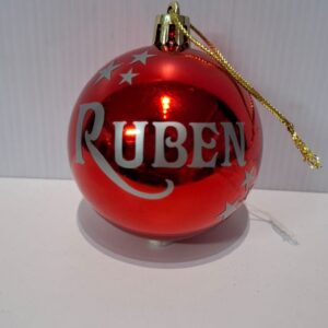 Red Gloss Xmas Bauble