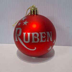 Red Matt Xmas Bauble