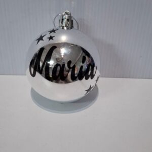 Silver Gloss Xmas Bauble