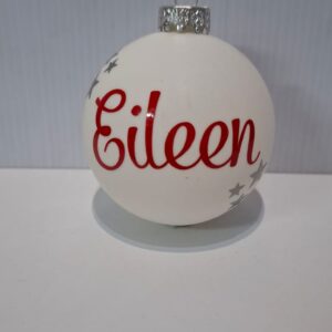 White Matt Xmas Bauble